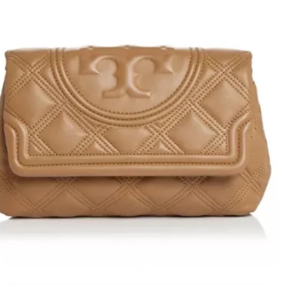 Tory Burch Fleming Soft Clutch (TIRAMISU)